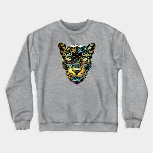 Party Panther: Prowling the City in Neon! Crewneck Sweatshirt